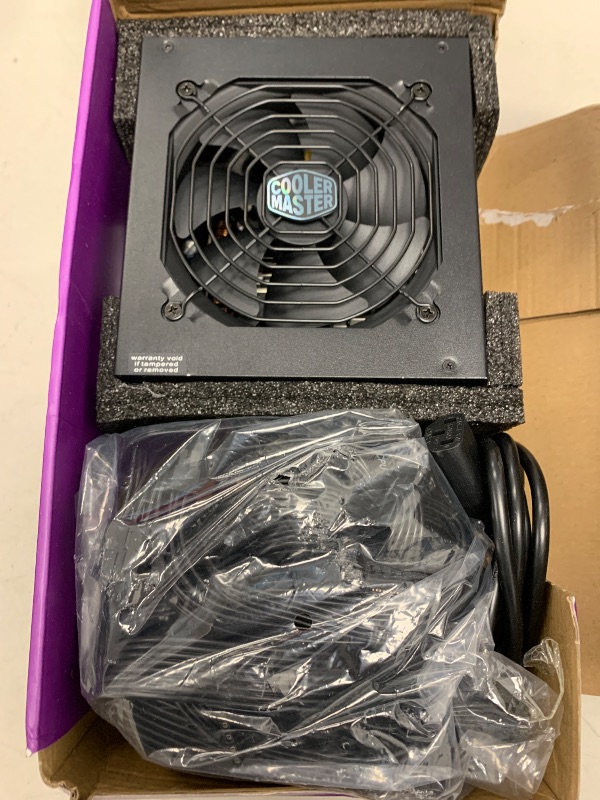 Photo 1 of Cooler Master MWE Gold 750 V2 Full Modular, 750W, 80+ Gold Efficiency, GPU Support RTX 4070 Super, 2 EPS Connectors, 120mm HDB Fan, Semi-fanless, 5-Year