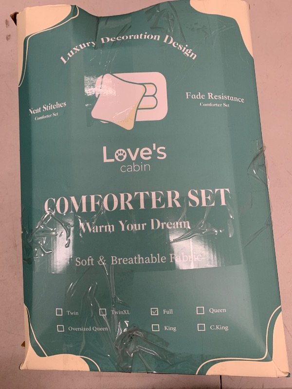 Photo 1 of Love's cabin Full Comforter Set Dark Grey, 7 Pieces Full Bed in a Bag, All Season Bedding Sets with 1 Comforter, 1 Flat Sheet, 1 Fitted Sheet, 2 Pillowcase and 2 Pillow Sham