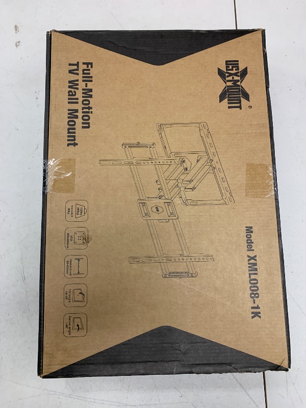 Photo 1 of USX Mount Full Motion TV Wall Mount for Most 42-86 inch Flat Screen/LED/4K, TV Mount Bracket Dual Swivel Articulating Tilt 6 Arms, Fits 8” 12” 16" Wood Studs,Max VESA 600x400mm, Holds up to 132lbs