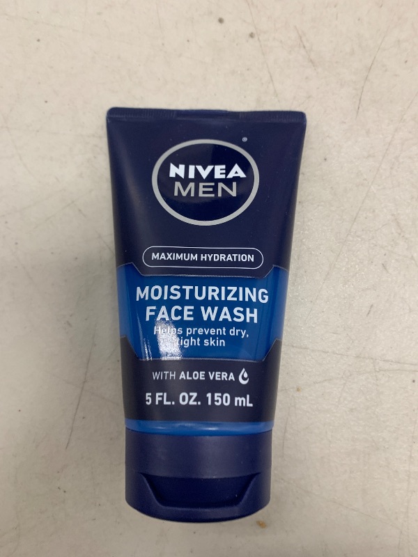 Photo 1 of NIVEA MEN Maximum Hydration Moisturizing Face Wash with Aloe Vera, 5 Fl Oz Tube