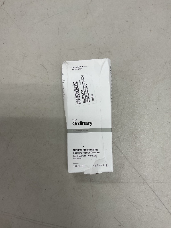 Photo 1 of The Ordinary Natural Moisturizing Factors + Beta Glucan, Lightweight Gel Moisturizer for All-Day Hydration, 3.4 Fl Oz
