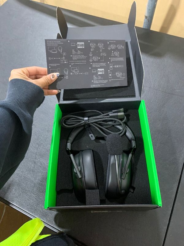 Photo 1 of Razer BlackShark V2 HyperSpeed Wireless Gaming Headset: 280g Lightweight - THX Spatial Audio - Bendable Mic - 50mm Drivers - 2.4GHz, Bluetooth or USB - 70 Hr Battery w/USB Type C Charging - Black