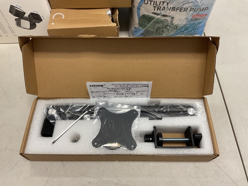 Photo 1 of Feising Portable Monitor Arm Magnetic Vesa Mount - 360° Swivel Compatible with 10 10.1 10.5 11 11.6 12 12.5 13.3 13.4 14 15.6 17 17.3 18 18.5 inch Monitor 75x75mm VESA Quick Release FS07D