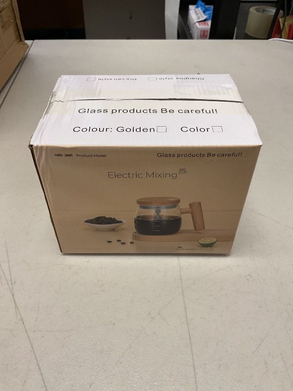 Photo 1 of MYCOKI SP Self Stirring Mug, Electric Glass Mixing Cup with Handle & Lid, Self Stirring Coffee Mug, High Speed Automatic Stirring Cup with Detachable Stirring Rod for Coffee/Milk/Powder, Striped