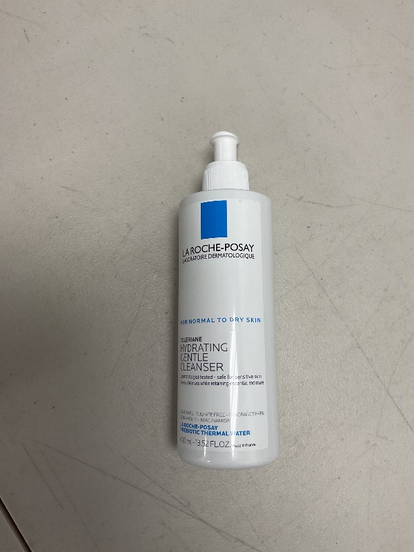 Photo 1 of La Roche-Posay Toleriane Hydrating Gentle Face Cleanser, Daily Facial Cleanser with Niacinamide and Ceramides for Sensitive Skin, Moisturizing Face Wash for Normal to Dry Skin, Fragrance Free