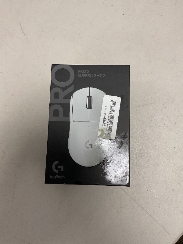 Photo 1 of Logitech G PRO X SUPERLIGHT 2 Wireless Gaming Mouse, 60g Pro-Grade with 5 Programmable Buttons, 44k DPI Sensor, 8kHz Report Rate, USB-C Charging for PC/Mac - White