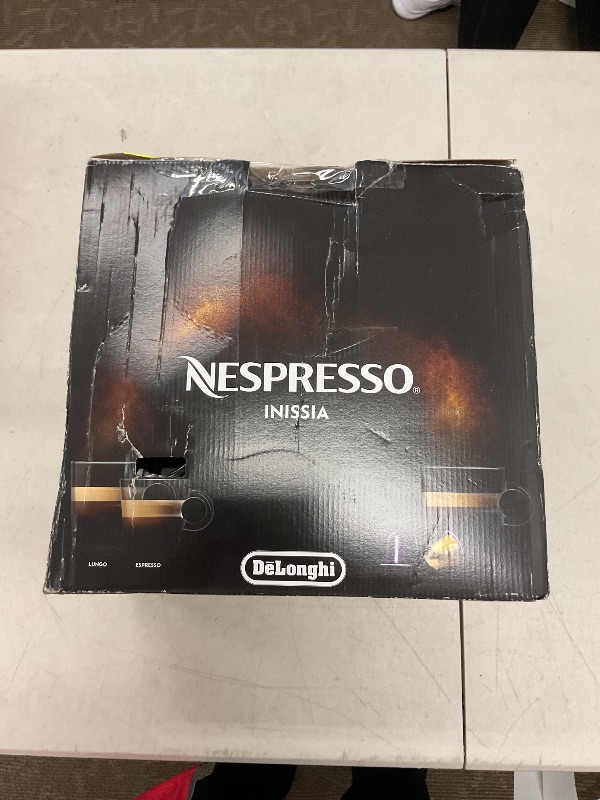 Photo 1 of Nespresso Inissia Espresso Machine by De'Longhi,24 oz, 1200 watts, Black