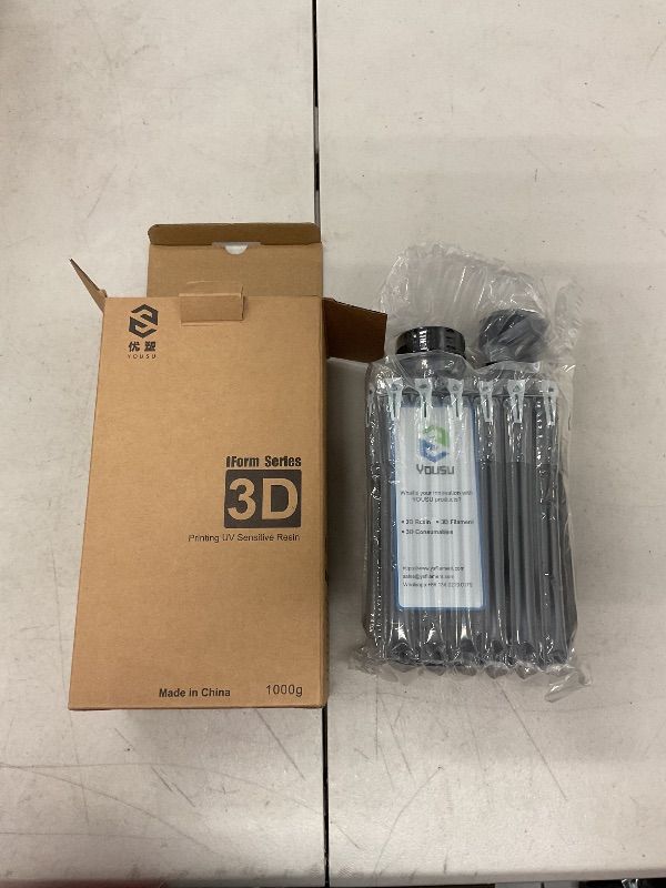 Photo 1 of Yousu 3D Printer Metallic Resin,1kg Fast Curing Resin, Magical Effect Photopolymer Resin for LCD DLP Printing (1000g,MetalCopper)