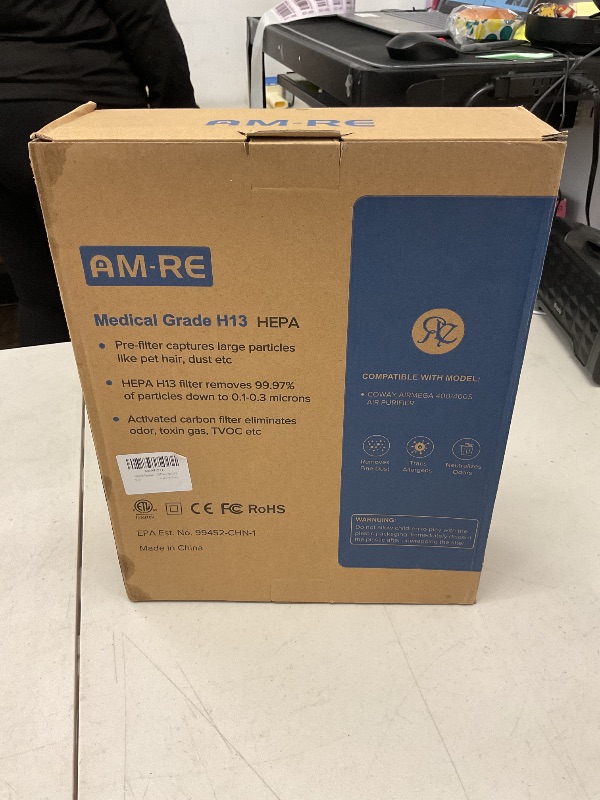 Photo 1 of 400/400S Replacement Filter Set for Coway Airmega Max2 400/400S Air Purifier - Max2 Green True HEPA and Active Carbon Filter, AP-2015-FP