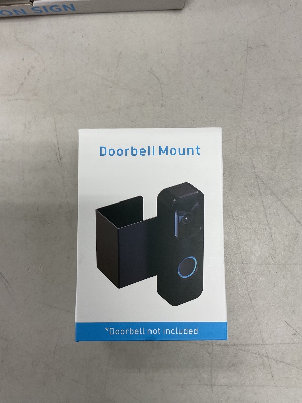 Photo 1 of Blink Doorbell Mount, Anti-Theft Blink Video Doorbell Door Mount Bracket No Drilling, Not Block Doorbell Motion Sensor, Easy to Install, Fit for Blink Doorbell Camera (Black)