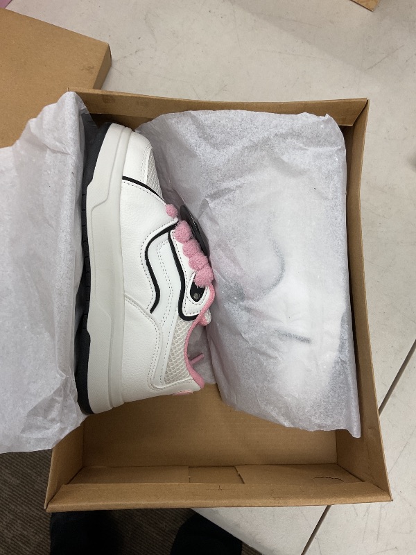 Photo 1 of White Sneakers Girls Kids Tennis Shoes Casual School Walking Footwear for Little/Big Kids,Zapatos De NiñA Chunky Platform Sneaker with Pandas Detachable/Breathable Mesh/Pink Plush Shoe Places