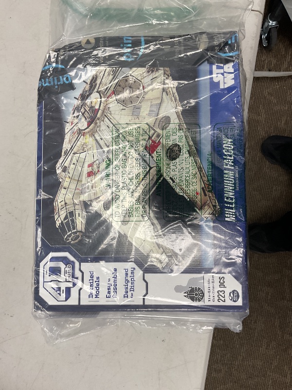 Photo 1 of 4D Build Star Wars Millennium Falcon 3D Model Kit, ?tar Wars Gifts, ?tar ?ars Toys Desk Decor for Star ?ars Fans & Collectors, Adults & Teens 12+