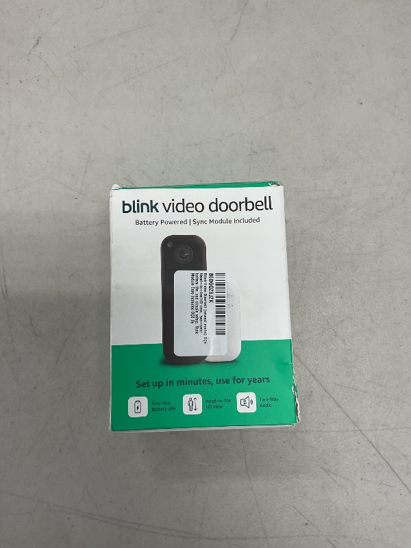 Photo 1 of Blink Video Doorbell (newest model) – Head-to-toe HD view, two-year battery life, and simple setup. Sync Module Core included – System (Black)
