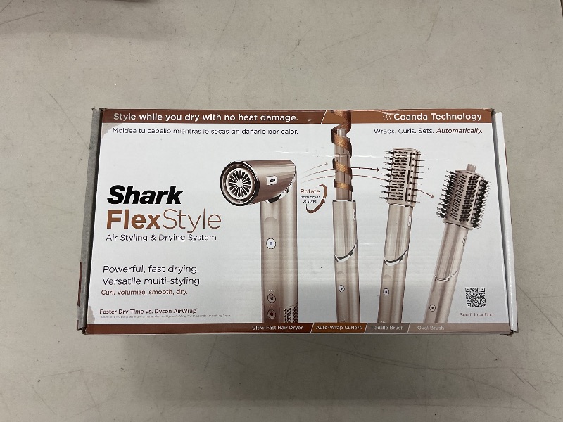 Photo 1 of Shark HD430 FlexStyle Air Styling & Drying System, Powerful Hair Dryer Brush & Multi-Styler with Auto-Wrap Curlers, Paddle Brush, Oval Brush, Concentrator Attachment, Stone