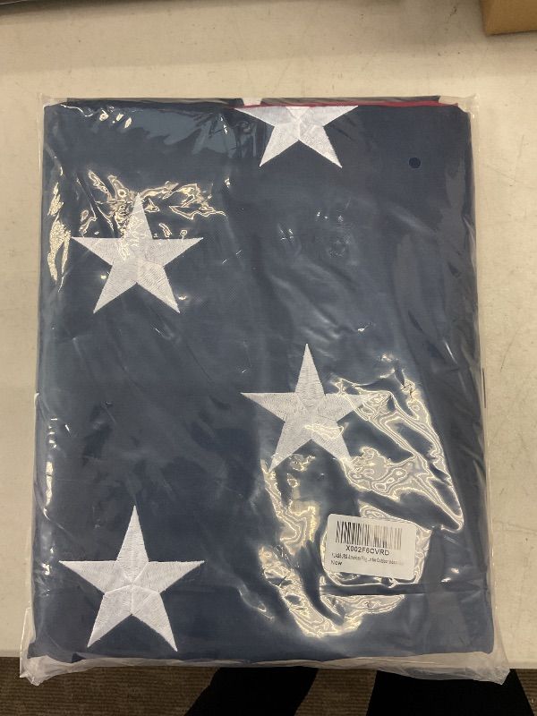 Photo 1 of FLAGBURG American Flag 6x10 Ft Embroidered Stars Sewn Stripes with Stripes Brass Grommets Heavy Duty Durable Stitched Nylon for Outdoor Vivid Color and Strongest Christmas Gift