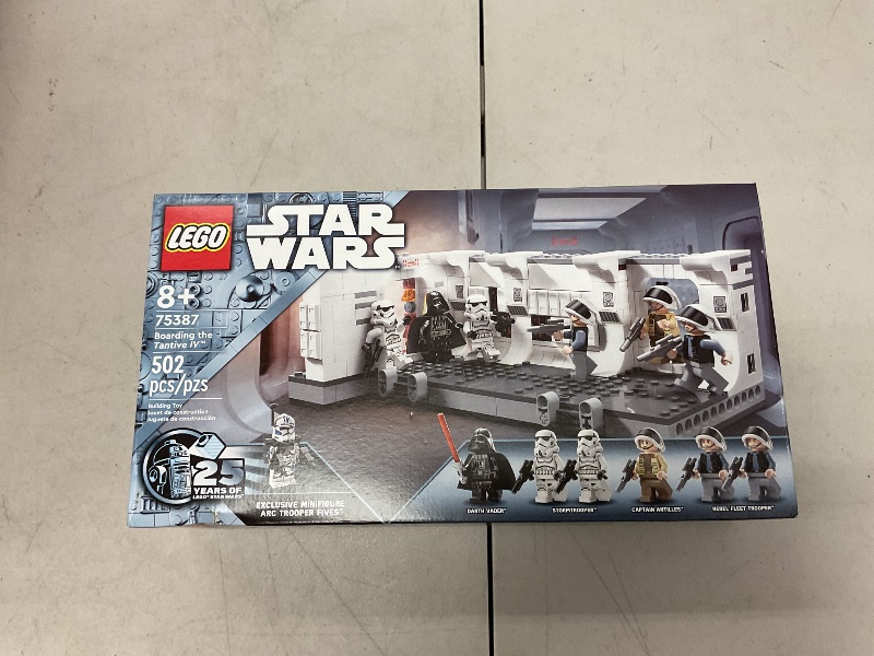 Photo 1 of LEGO Star Wars: A New Hope Boarding The Tantive IV Fantasy Toy, Collectible Star Wars Toy with Exclusive 25th Anniversary Minifigure Clone Trooper Fives, Gift Idea for Kids Ages 8 and Up, 75387