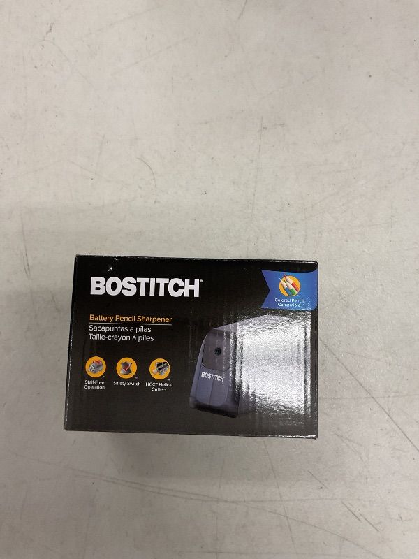 Photo 1 of Bostitch Office Battery Pencil Sharpener, 4X Longer Cutter Life, Tip Saver Technology, Black (BPS4-BLK)