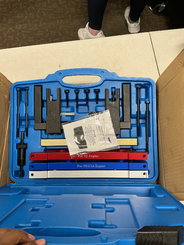 Photo 1 of Orion Motor Tech Engine Camshaft Timing Locking Master Tool, Crankshaft Flywheel Alignment Tool Kit Compatible with BMW Vehicles with 2.5L 3.0L N51 N52 N53 N54 N55 Engines Including BMW 3 Series 328i