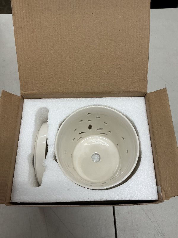 Photo 1 of Atri Ceramic Orchid Pots with Holes–5.25in Modern Porcelain Indoor Orchid Planter–Drainage Hole–Small Orchid Pot for Repotting–White Orchid Pot with Holes