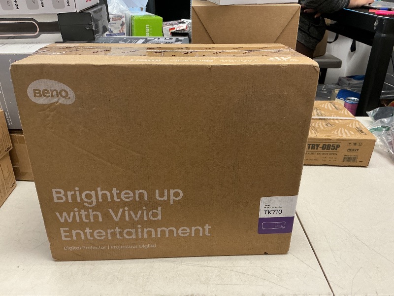 Photo 1 of BenQ TK710 4K Laser 3200 Lumens Movie and Gaming Projector with 4ms Response Time | 240Hz Refresh Rate | HDR10 & HLG | ARC/eARC Support | Vertical Lens Shift | 3D Keystone | 1.3x Zoom | HDR Game Modes