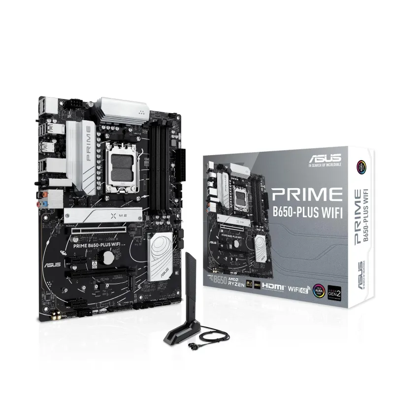 Photo 1 of ASUS Prime B650-PLUS WiFi Motherboard AM5 Ryzen Desktop 9000/8000/7000 ATX DDR5