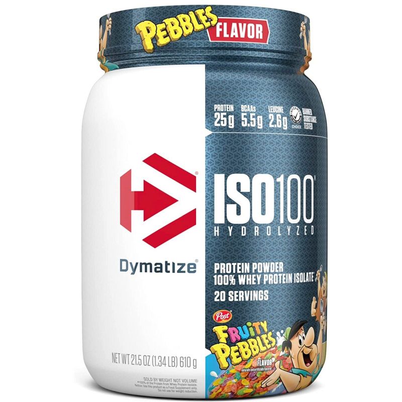 Photo 1 of Dymatize ISO 100 Hydrolyzed Protein Powder Fruity Pebbles 24 Servings 25.7 Oz BB 11.26