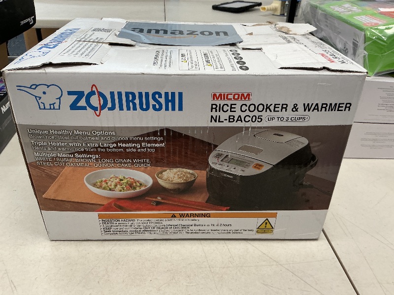 Photo 1 of Zojirushi NL-BAC05SB Micom Rice Cooker & Warmer, Silver Black