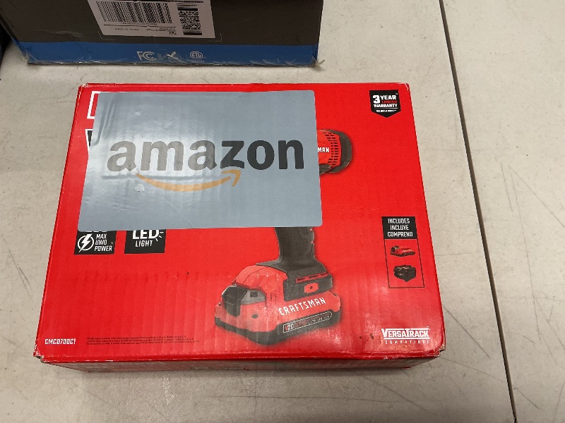 Photo 1 of CRAFTSMAN V20 Cordless Drill/Driver Kit, 1/2 inch, Battery and Charger Included (CMCD700C1)