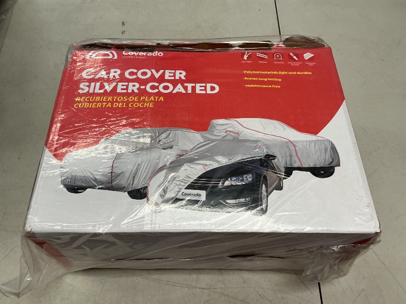 Photo 1 of Coverado Car Cover Waterproof All Weather, SUV Car Covers with Locking Cable, Outdoor Full Car Cover Rain Sun UV Protection, Car Covers for Automobiles Universal Fit for SUV (191"-205")