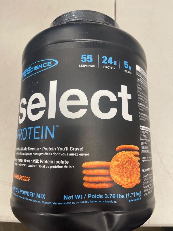 Photo 1 of PEScience Select Protein Powder, Whey and Casein Blend, Clean Protein Powder for Women and Men, Low Calorie, Low Carb, Keto Friendly, Gluten Free, Snickerdoodle, 55 Servings
