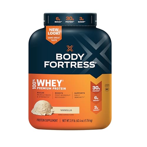 Photo 1 of Body Fortress, Super Advanced Whey Protein, Vanilla, 3.9 Lb (1,769 G)