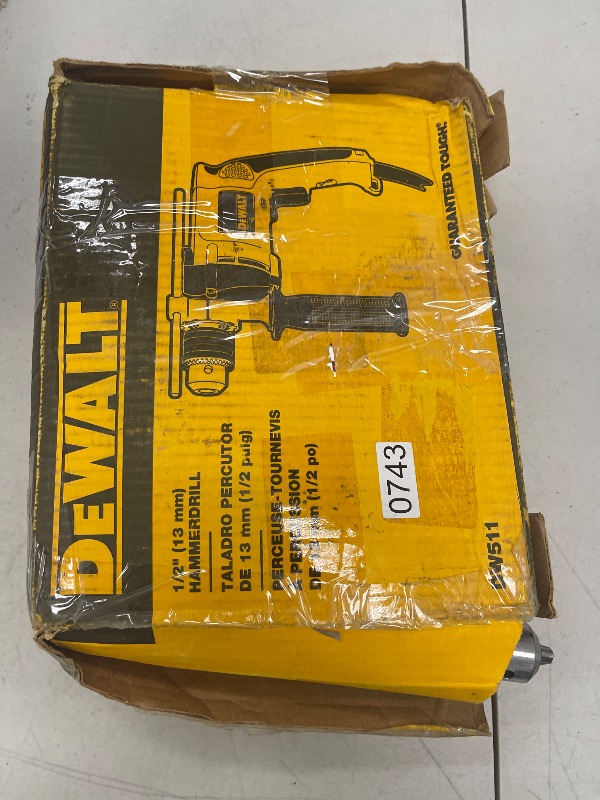 Photo 1 of DEWALT Hammer Drill, 1/2-Inch, 7.8-Amp (DW511)