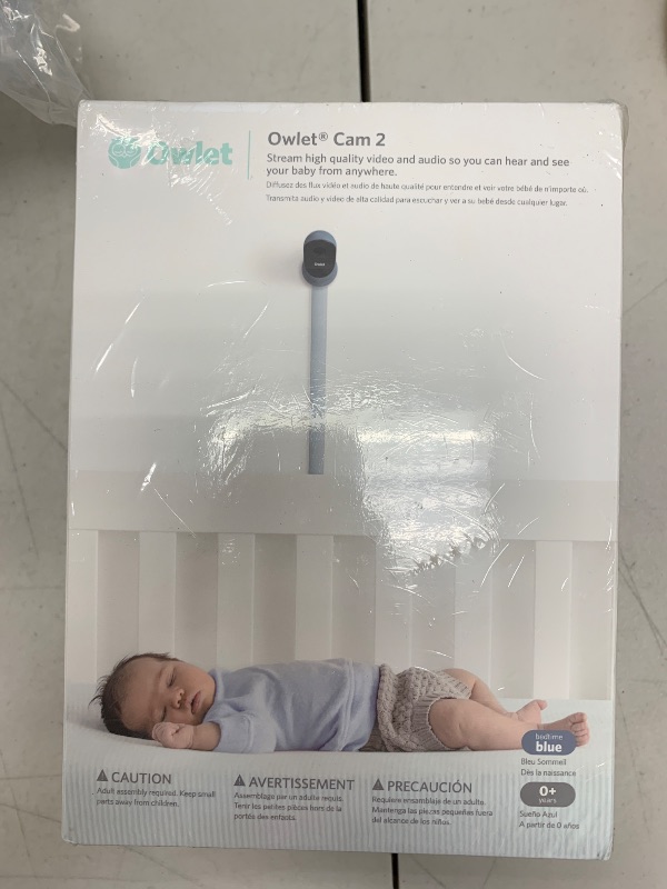 Photo 1 of Owlet Cam 2 - Smart Baby Monitor Camera - Stream Secure HD Video and Audio with Night Vision, 4X Zoom, Wide Angle View and Sound, Motion and Cry Notifications - Bedtime Blue