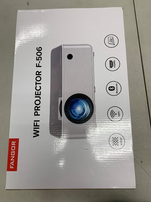 Photo 1 of FANGOR 1080P HD Projector, WiFi Bluetooth Projectors, Max 230” Projection Screen Portable Home Theater Video Movie Proyector With Tripod, Compatible with HDMI, USB, Laptop, iOS & Android Phone
