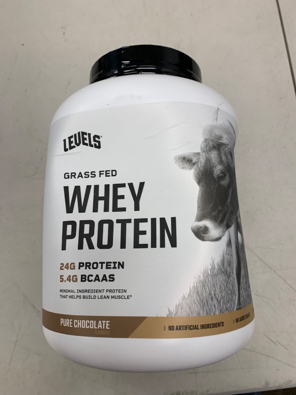 Photo 1 of Levels  Fed Whey Protein Powder, No Artificials, 24G of Protein, Pure Chocolate, 5LB