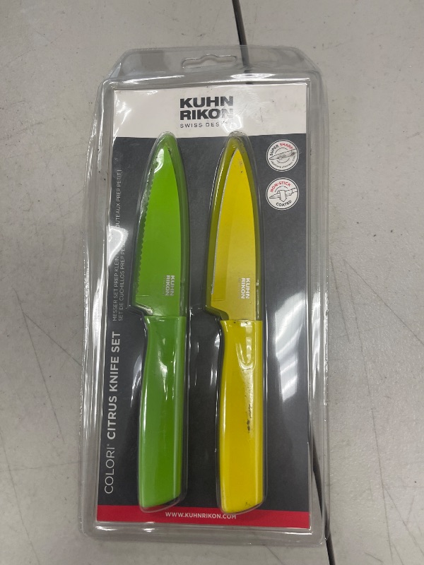 Photo 1 of Kuhn Rikon 4-Inch Nonstick Colori Paring Knife Set of 2