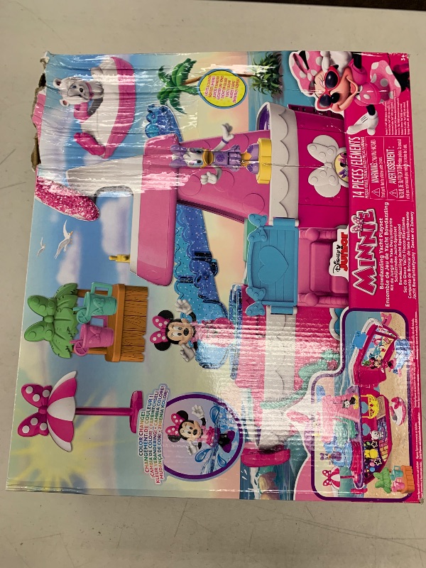 Photo 1 of MINNIE Disney Junior Mouse Bowdazzling Yacht Playset, Lights and Sounds, 14 Piece Playset with Figures, Kids Toys for Ages 3 Up by Just Play