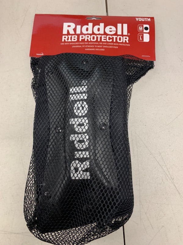 Photo 1 of Youth Rib Protector, Medium,Black/Silver