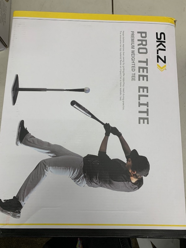 Photo 1 of SKLZ Pro Elite Heavy-Duty Adjustable Baseball and Softball Batting Training Tee Black
