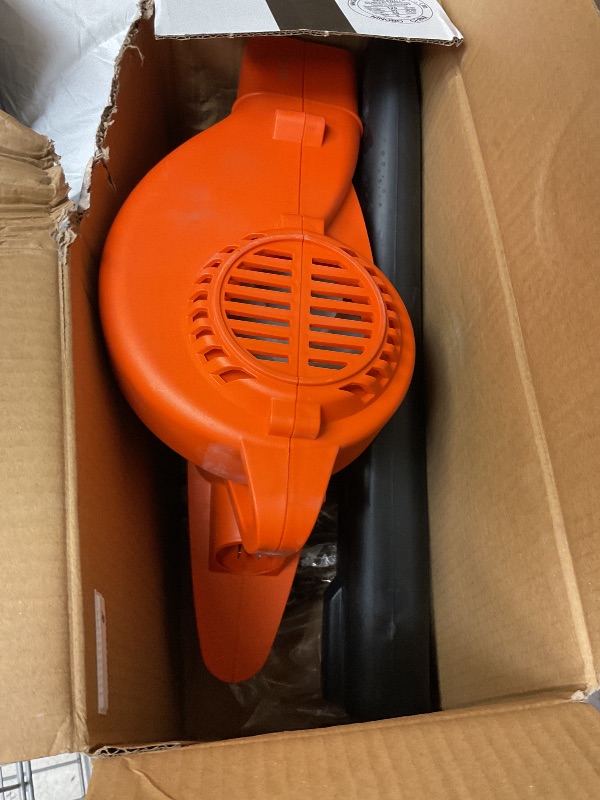 Photo 1 of BLACK+DECKER Electric Leaf Blower, Handheld Blowers for Lawn Care, Lightweight, 180 MPH 7-Amp (LB700)