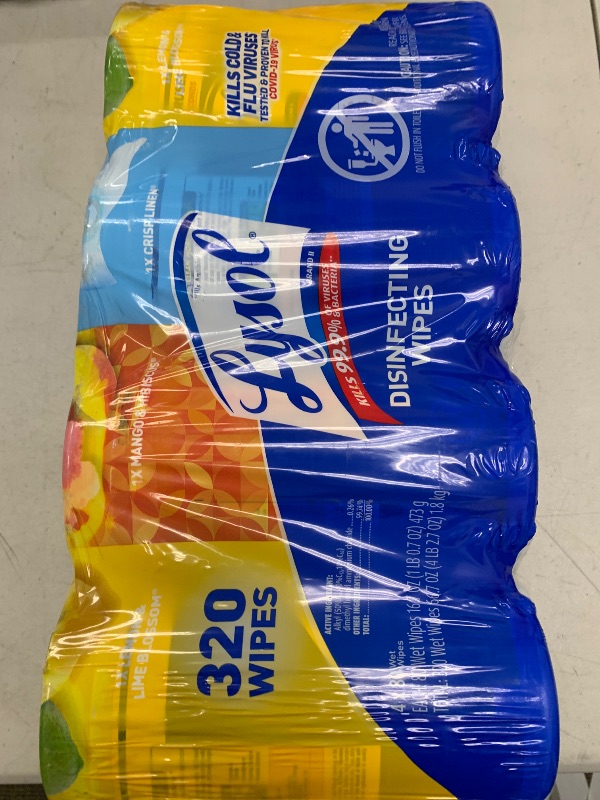 Photo 1 of Lysol Disinfecting Wipes Bundle, Home Apartment Dorm Room Essentials and Cleaning Supplies, All Purpose Cleaner, Multi-surface Cleaning Wipes, Multi-Scent Sanitizing Wipes Bundle, 80 Count (4pk)