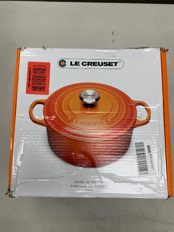 Photo 1 of Le Creuset Enameled Cast Iron Signature Round Dutch Oven, 7.25 qt., Cerise