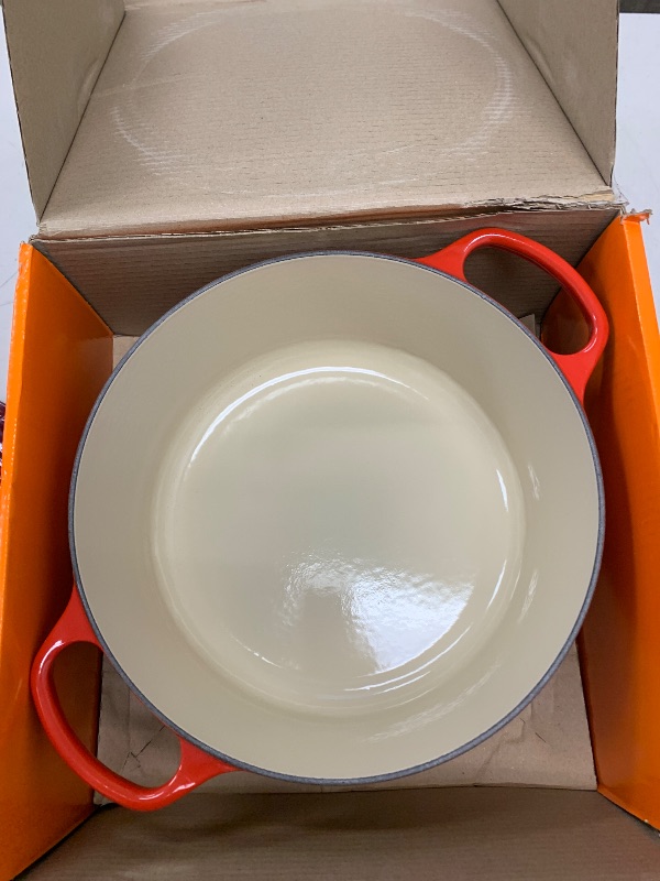 Photo 1 of Le Creuset Enameled Cast Iron Signature Round Dutch Oven, 7.25 qt., Cerise