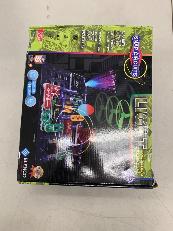Photo 1 of Snap Circuits Light Electronics Exploration Kit | Over 175 Exciting STEM Projects | Full Color Project Manual | 55+ Snap Circuits Parts | STEM Educational Toys for Kids 8+