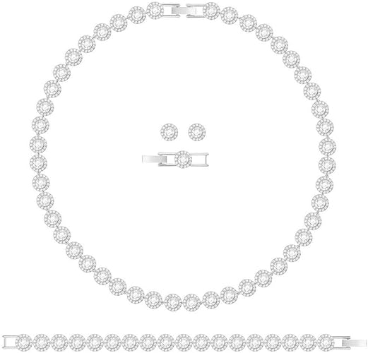 Photo 1 of SWAROVSKI Crystal Angelic All Around Set - Rhodium Plated #5367853
