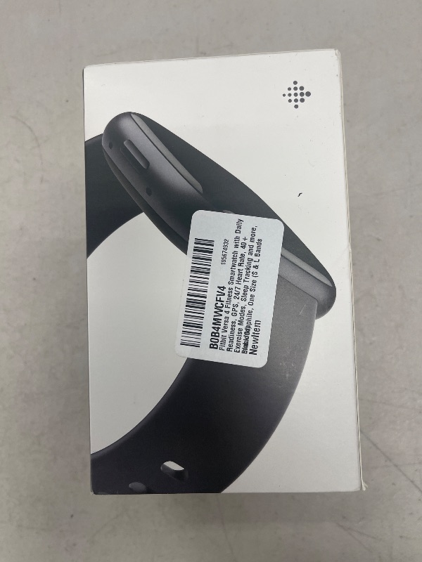 Photo 1 of Fitbit Versa 4 Fitness Smartwatch with Daily Readiness, GPS, 24/7 Heart Rate, 40+ Exercise Modes, Sleep Tracking and more, Black/Graphite, One Size (S & L Bands Included)