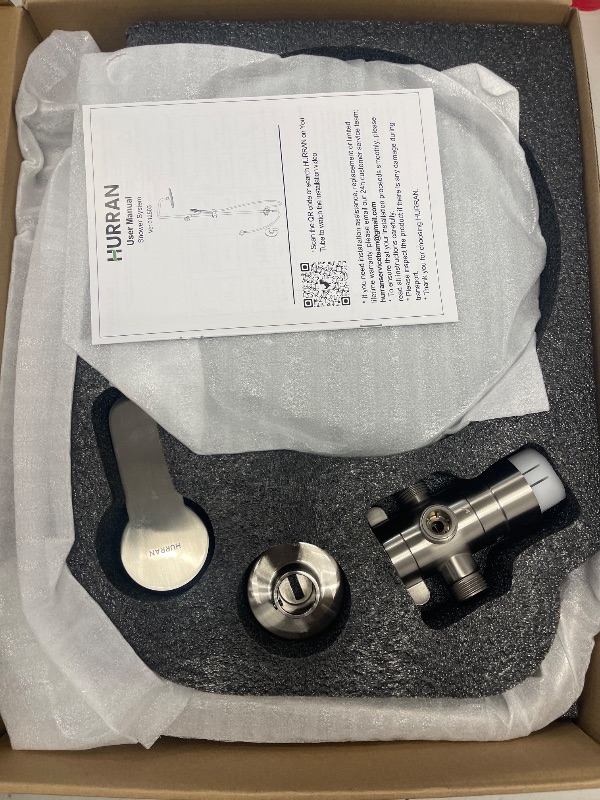 Photo 1 of Shower System with 10 Inch Rain Shower Head and Handheld Sprayer, 3-Function Wall Mounted Bathroom Shower Faucet Set Height Adjustable Holder, Shower Trim Kit Valve Included, Brushed Nickel
