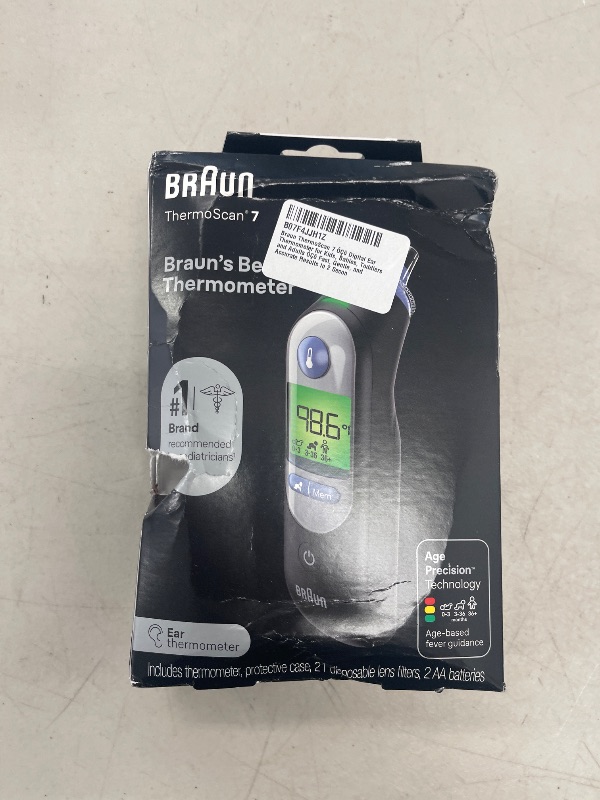 Photo 1 of Braun ThermoScan 7 Digital Ear Thermometer, Age-Adjusted Fever Guidance, Baby and Infant Friendly, No. 1 Brand Recommended by Pediatricians, FSA and HSA Eligible