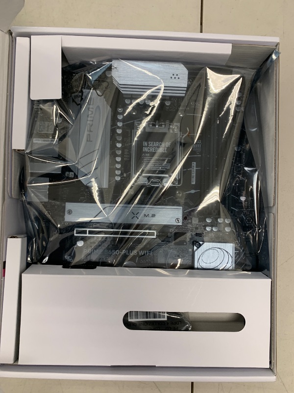 Photo 1 of ASUS Prime B650-PLUS WiFi AMD B650 AM5 Ryzen™ Desktop 9000 8000 & 7000 ATX Motherboard, DDR5, PCIe 5.0 M.2, 2.5Gb LAN, WiFi 6E, HDMI™, SATA 6 Gbps, USB Type-C®, BIOS Flashback™, Thunderbolt™ 4 Header