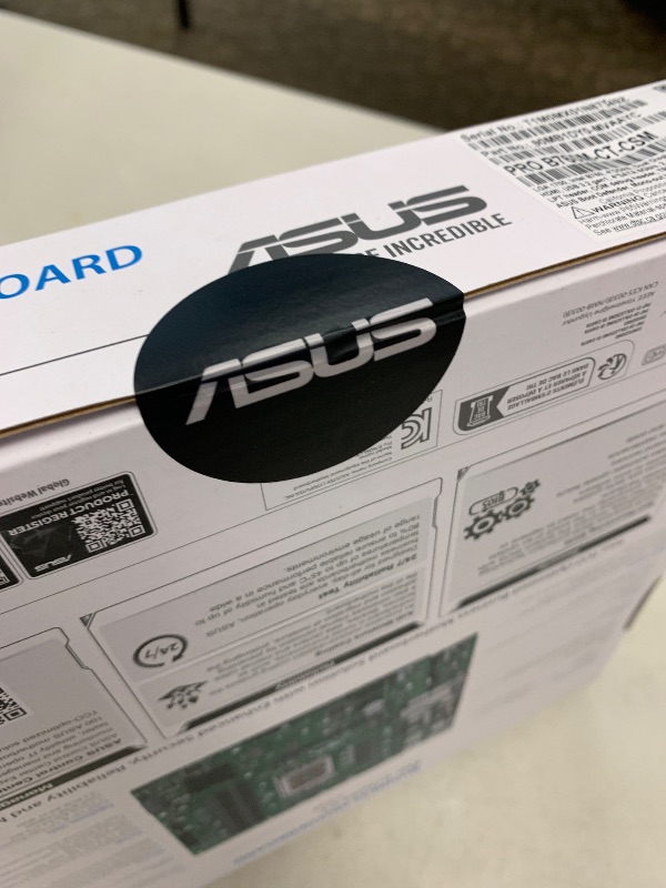Photo 1 of ASUS Pro B760M-CT-CSM Intel LGA1700(13th&12th Gen)mATX commercial motherboard,DDR5,PCIe 4.0,2xM.2 PCIe 4.0 slots,front USB 3.2 Gen 1 Type-C,D-Sub,TPM IC onboard,Q-LED Core,Mono-out header,SMBUS header